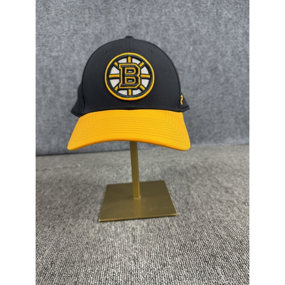 Boston Bruins Hat Cap Mens Large Black Yellow NHL Hockey Fanatics Flex Big Bad